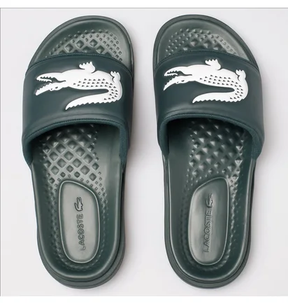 Тапочки мужские Lacoste Croco Dualiste 0722 1 Cma Green 743CMA00202D2