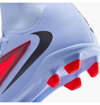 Бутси дитячі Nike Phantom 6 High Club Fg/Mg Light Blue/Red HQ2022-400