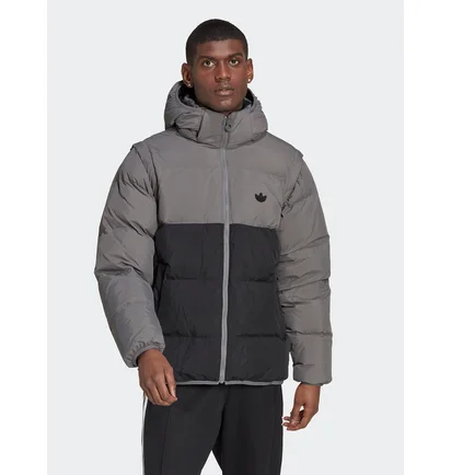 Пуховик чоловічий Adidas Rifta Grey/Black HL6787