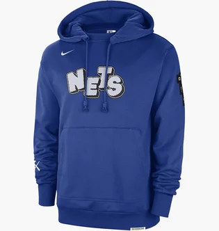 Худи мужское Nike Nba Courtside Brooklyn Nets Standard Issue City Edition 2023/24 Blue FB4440-495