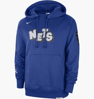 Худи мужское Nike Nba Courtside Brooklyn Nets Standard Issue City Edition 2023/24 Blue FB4440-495