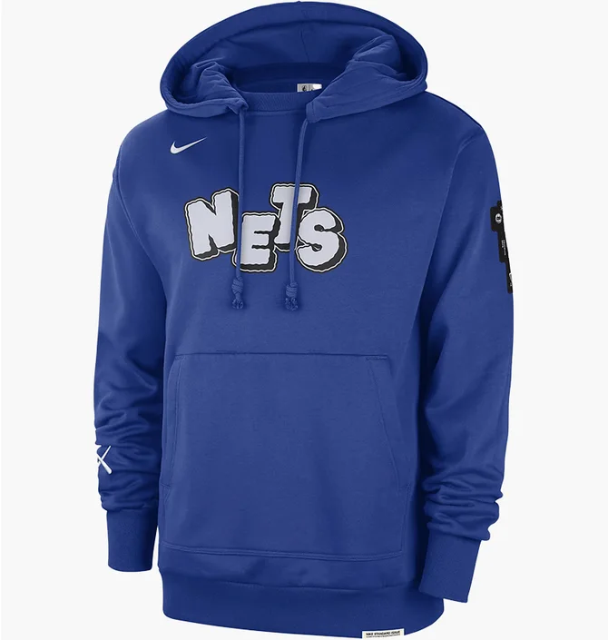 Худі чоловіче Nike Nba Courtside Brooklyn Nets Standard Issue City Edition 2023/24 Blue FB4440-495
