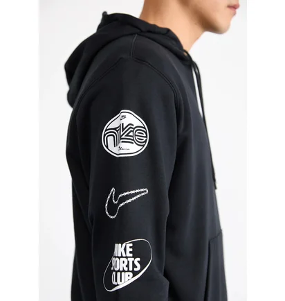 Худі чоловіче Nike Nk Club Ft Hoodie Cycle Gx Black HJ2508-010
