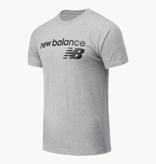 Футболка чоловіча New Balance Classic Core Logo Grey Mt03905Ag