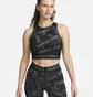 Топ женский Nike Pro Dri-Fit Crop Printed Tank Top Black FB5500-010