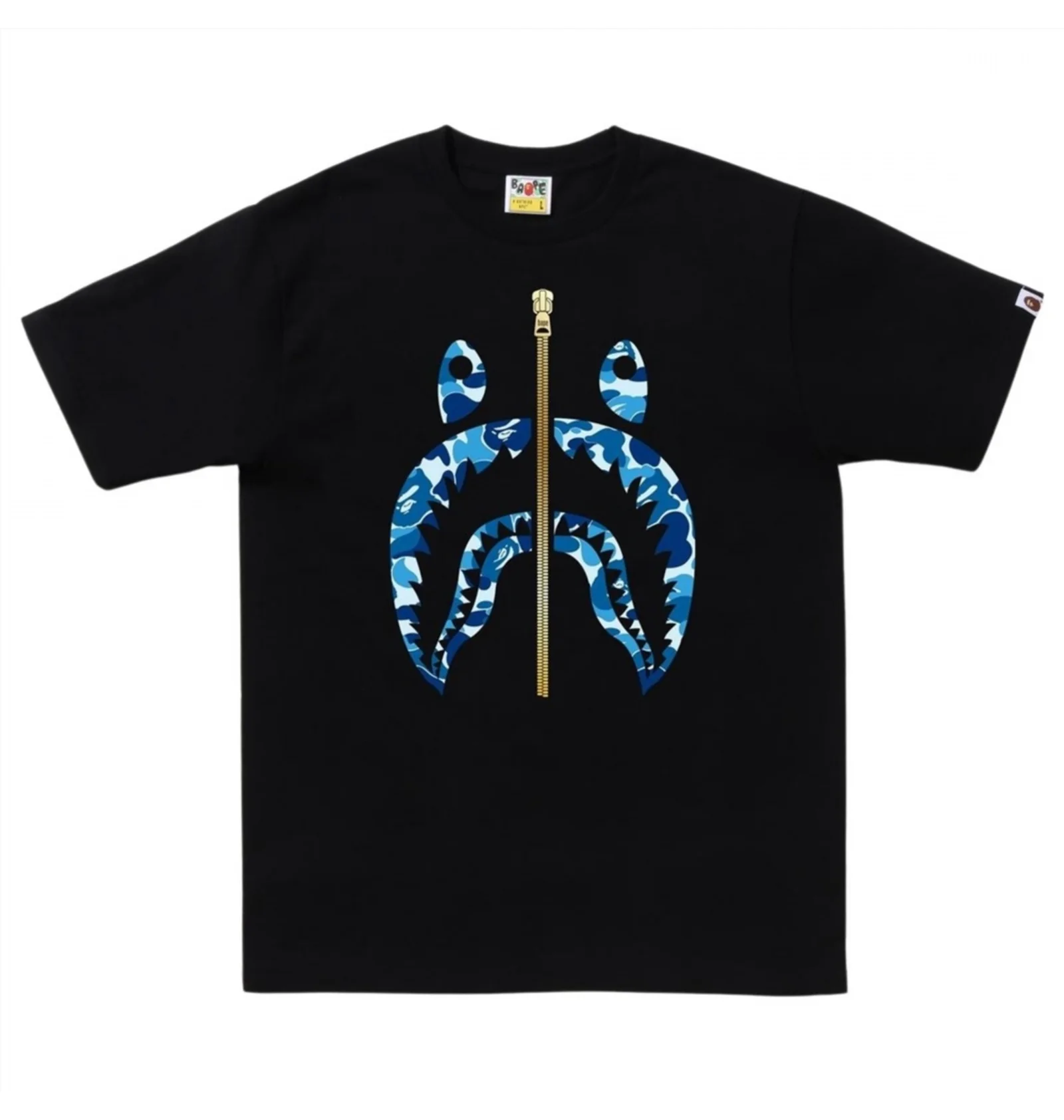 albart様 ᐉ Футболка мужская Bape Abc Camo Shark Tee Black 1I80110006BK9