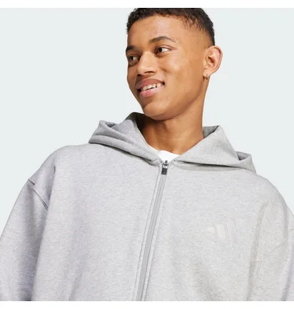 Толстовка чоловіча Adidas All Szn Fleece Full Zip Hoodie Grey IY4159