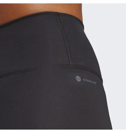 Леггинсы женские Adidas Optime Stash Pocket High-Waisted 3/4 Leggings Black Hs9932