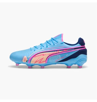Бутсы унисекс Puma King Ultimate Volume Up Fg/Ag Light Blue 108069-01