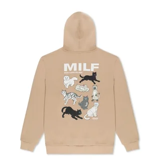 Худи мужское RipNDip Man I Love Felines Beige RNDFAL24140