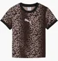Футболка жіноча Puma Ess Graphics Leo Luxe Slim Black/Brown 634562-01