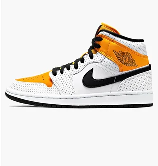 Кроссовки женские Air Jordan 1 Mid Laser White BQ6472-107