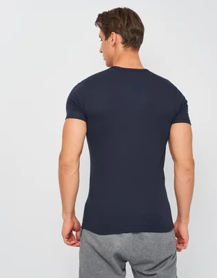 Футболка чоловіча Kappa Mezza Manica Scollo V Blue K1316-BLUNAVY