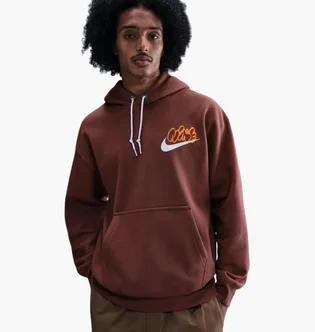 Худи мужское Nike Solo Swoosh Brown IH4293-218