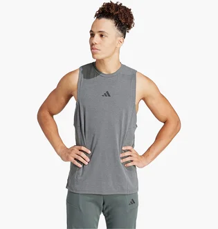 Майка чоловіча Adidas Designed For Training Workout Tank Top Grey IS3819