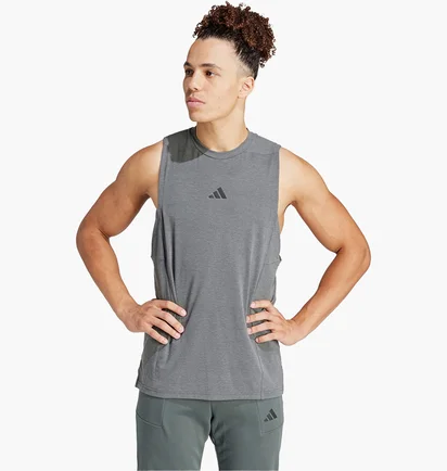 Майка чоловіча Adidas Designed For Training Workout Tank Top Grey IS3819