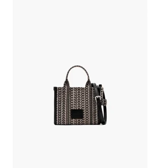 Сумка женская Marc Jacobs The Monogram Mini Tote Bag Black H021M06RE22-BEIGE-MULTI-64190