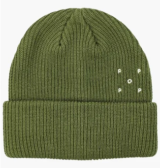 Шапка мужская Pop Trading Company Basic Beanie Olive POPAW24-08-021