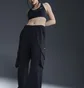 Штани жіночі Nike Sportswear Low-Rise Oversized French Terry Open-Hem Pants Black FV7512-010