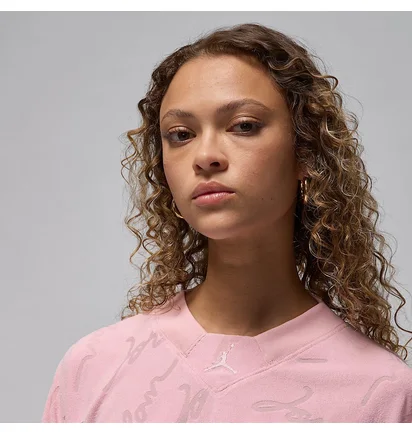 Футболка женская Air Jordan Ss Knit Top Ssnl Pink FN5732-607