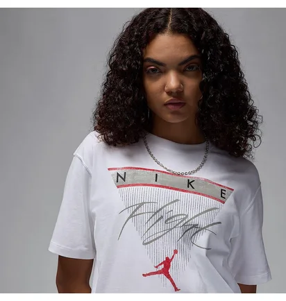 Футболка женская Air Jordan Flight Heritage T-Shirt White FQ3240-100