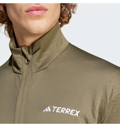 Кофта мужская Adidas Terrex Multi Light Fleece Full-Zip Jacket Olive IQ3742