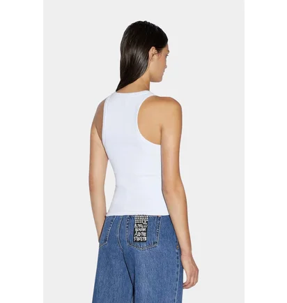 Майка женская Ksubi Stacked Origin Tank White WPS24TA005