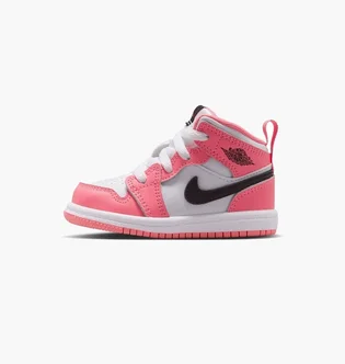 Кроссовки детские Air Jordan 1 Mid Baby/Toddler Shoes Pink/White DQ8425-602