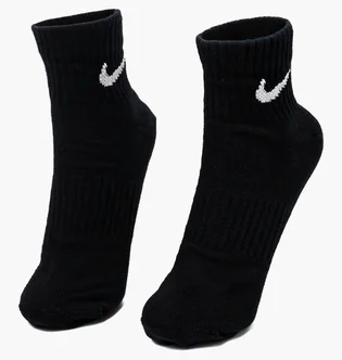 Носки унисекс Nike U Nk Everyday Ltwt Ankle (3 пары, неутепленные) Black SX7677-010