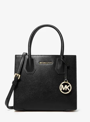 Сумка жіноча Michael Kors Mercer Medium Pebbled Leather Crossbody Bag Black 35S1GM9M2L-BLACK-18984