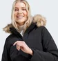 Куртка жіноча Adidas Hooded Fur Black IJ8260