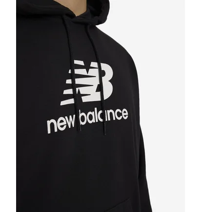 Худи мужское New Balance Sport Essentials French Terry Logo Hoodie Black MT41501BK