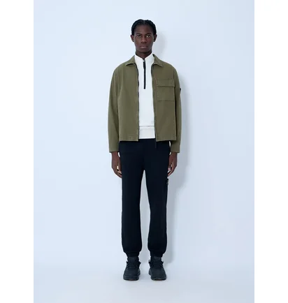 Сорочка чоловіча Stone Island 1200008 Old Effect Overshirt Olive L1S151200008-S00WN-V015G