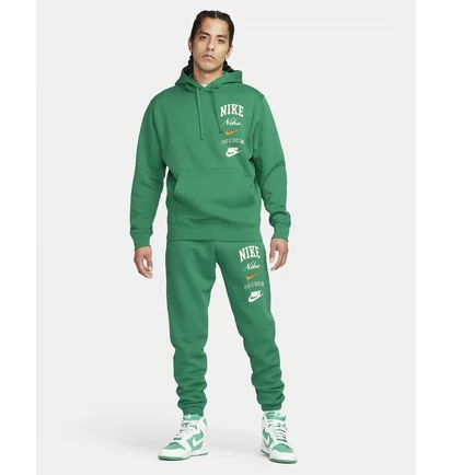 Худи мужское Nike Hoodie Club Fleece Green FN2634-365