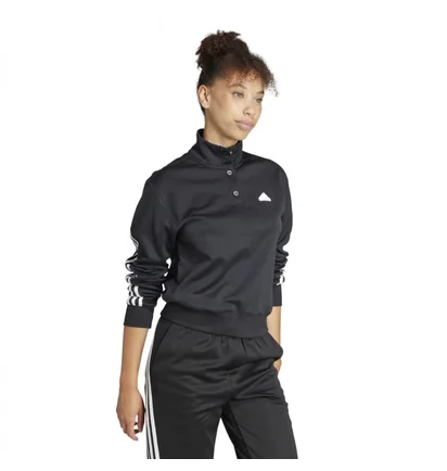 Кофта женская Adidas W Iconic 3S Tt Black IT4828