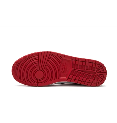 Кроссовки мужские Air Jordan 1 Mid White/Red 554724-173