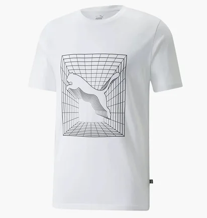 Футболка чоловіча Puma Cat Graphic White 670494-02