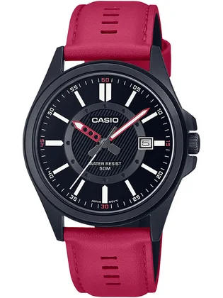 Часы мужские Casio Enticer Dial Leather Quartz MTP-E700BL-1E