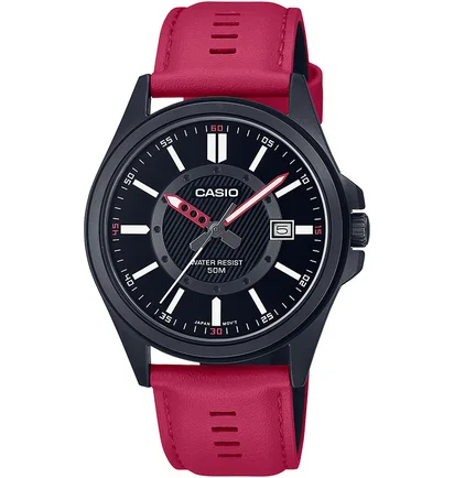 Часы мужские Casio Enticer Dial Leather Quartz MTP-E700BL-1E
