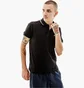 Поло мужское AUSTRALIAN 2-Stripe Pique Polo S-Fit Black LSUPO0004-003A