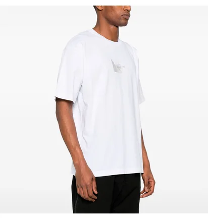 Футболка мужская Stone Island Reflective Badge Print T-Shirt White 80152RC88-V0001