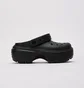 Тапочки жіночі CROCS Stomp Clog Black 209347-001