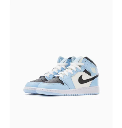 Кросівки дитячі Nike Air Jordan 1 Mid Ice Blue Gs Light Blue 555112-401