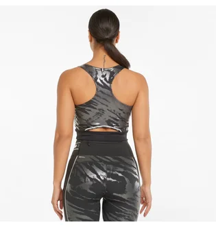 Топ женский Puma High Shine Cropped Running Tank Top Grey 521066-51