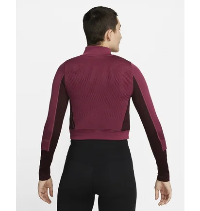 Кофта жіноча Nike 1/4 Therma-Fit Adv City Ready Bordo DV9807-653