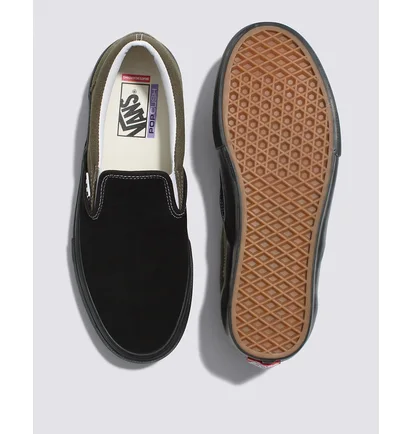 Кеды мужские Vans Skate Slip-On Shoe Black/Olive VN0A5FCAKE9