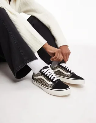 Кеды женские Vans Old Skool Black/Brown VN000D6WYY6