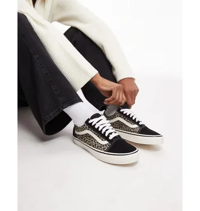 Кеды женские Vans Old Skool Black/Brown VN000D6WYY6