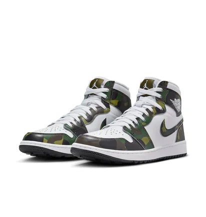 Кросівки чоловічі Air Jordan 1 High Golf White/Olive DQ0660-300
