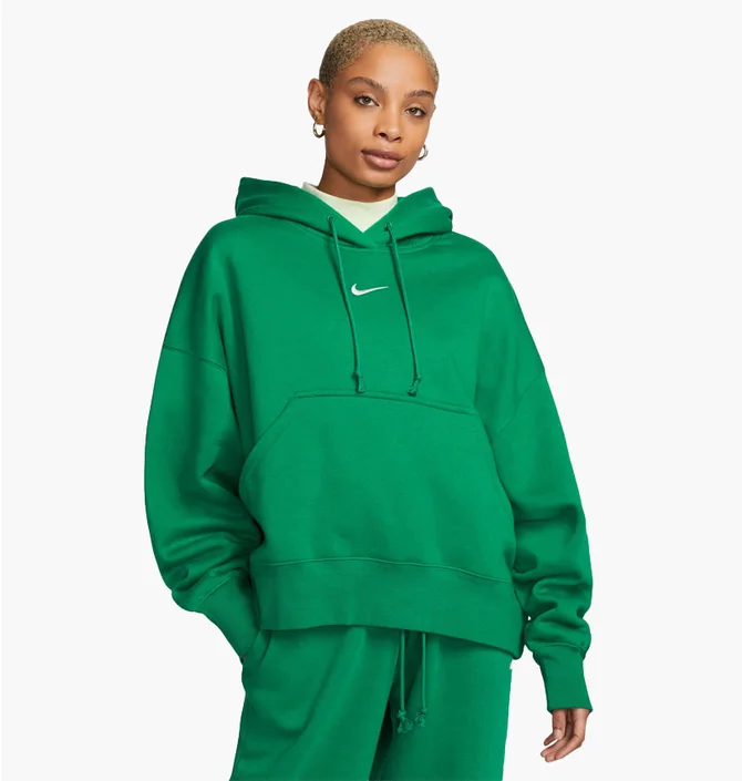 Худі жіноче Nike Sportswear Phoenix Fleece Over-Oversized Pullover Hoodie Green Dq5858-365